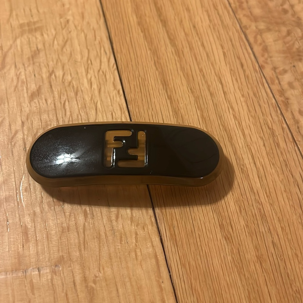 Fendi tortoise barrette